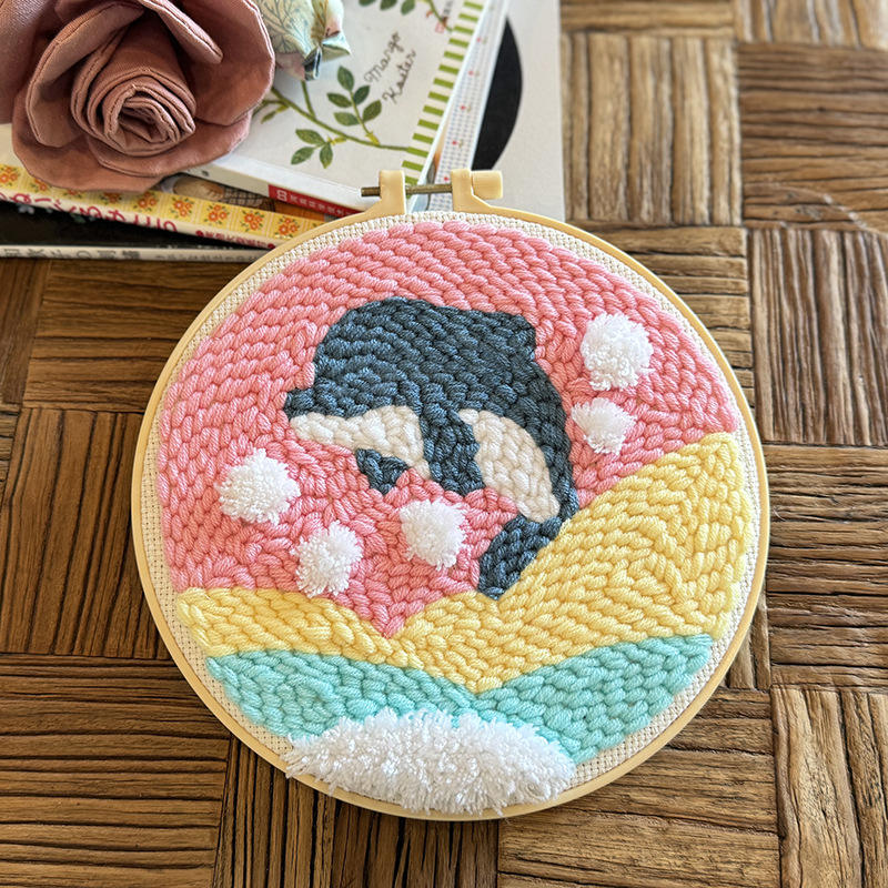 blue joy- thick yarn