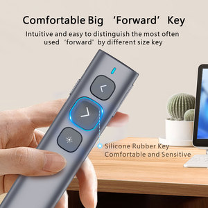 Presentazione puntatore presentatore Wireless USB-C ricaricabile Norwii N95 Plus BLE Clicker PowerPoint con Hyperlink 2 in1 ricevitore - Product Image 2