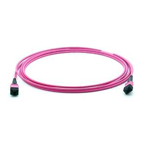 1m (3ft) MTP-MTP MPO-MPO OM4マルチモードエリートトランクケーブル12ファイバーMPOMTPOM4トランクケーブルタイプBプレナムOFNP - Product Image 6