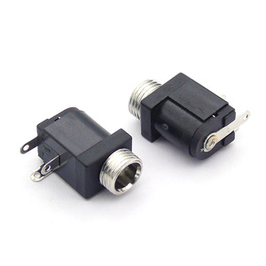 Dişli konnektör ile DC-005M 3 Pin dik açı Ttype 5.5-2.1 2.5MM DC güç soketi DC-005 - Product Image 2