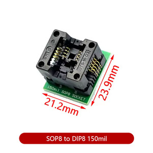 Nuevo SOIC8 SOP8 a DIP8 cuerpo ancho 150/200mil programador adaptador enchufe azul SA602 IC prueba conversión quemador componentes electrónicos - Product Image 4