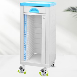 Classeur médical Dossiers médicaux en plastique silencieux Dossiers Chariot à l'hôpital - Product Image 5