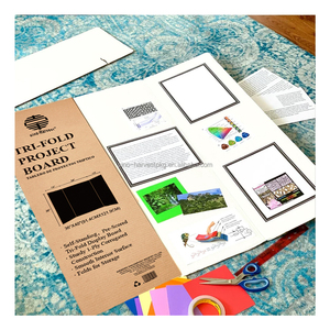 定制印刷三折艺术纸展示板海报风格，用于演示文件或纸板 - Product Image 2