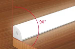 MEIJIA 1M 2M 3M ราง LED มุม45องศา,สำหรับให้แสงสว่างในอาคารปรับแต่งตามสั่งรางอลูมิเนียม Led - Product Image 5
