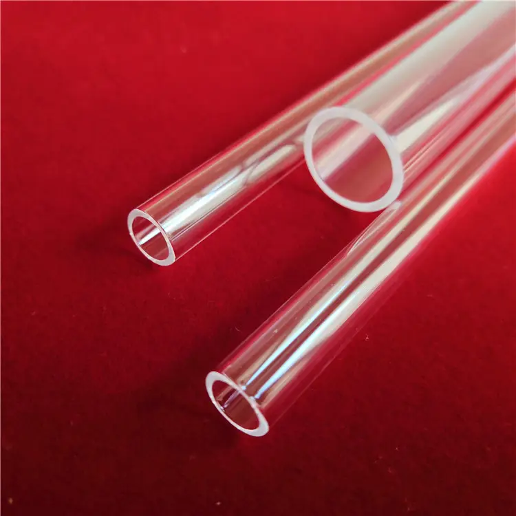Tubo de horno de Semiconductor refractario de alta temperatura, tubo de vidrio de cuarzo UV transparente de un extremo cerrado, gran oferta
