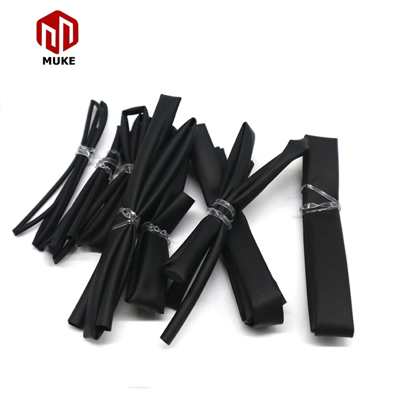 1-8MM isolasi 2:1 lengan kawat listrik termoencopic kustom spesifikasi Heat Shrink Tubing Kit