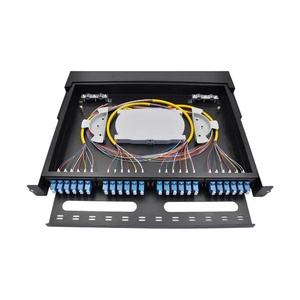LC MPO MTP Cassette 1U 19 Inch Fiber Optic Termination Slide-Out Box 24 Core Capacity 3G 4G 5G POE Compatible MPO <strong>Patch</strong> <strong>Panel</strong> - Product Image 5