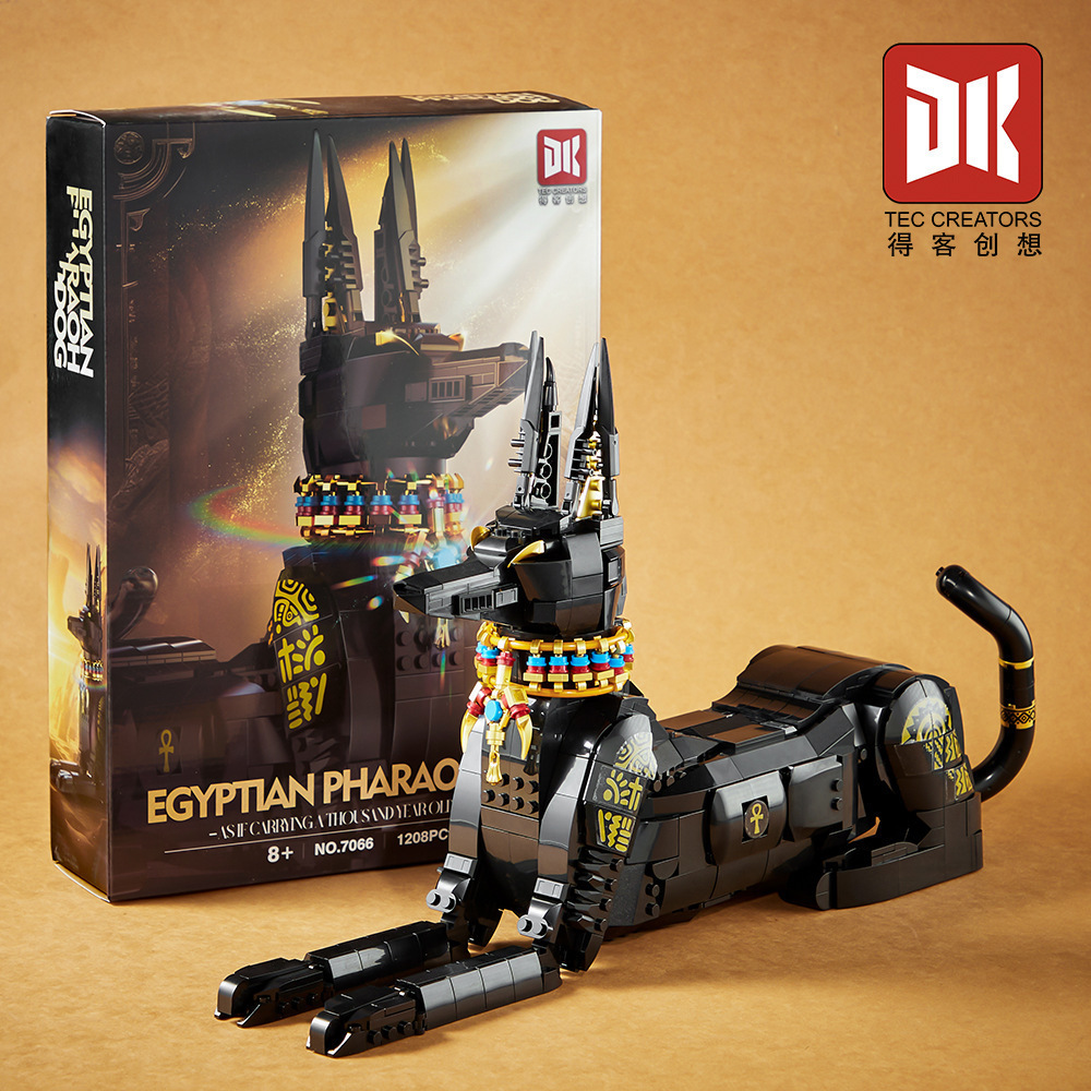 Deke 7066 perro faraón egipcio 1208 gránulos-exquisita caja de regalo