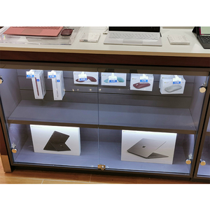 Lighted Free Unique Modern Style Laptop <strong>Display</strong> Cabinet <strong>Design</strong> Counter <strong>Computer</strong> <strong>Table</strong> <strong>Computer</strong> Retail Store <strong>Design</strong> - Product Image 1