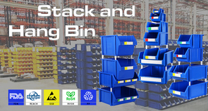 プラスチックスタックとハングビンPowerking Binストレージと組織のアップグレードに使用される - Product Image 3
