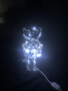 カスタム3D RGB 1.5mディアファミリーモチーフIP67屋外クリスマスLEDライトデコレーションIMAX投影効果
