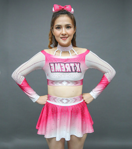 Toptan tüm yıldız Cheer üniforma Set özel süblimasyon baskı Cheer üniforma özel boyut OEM hizmeti kızlar Cheer rekabet giymek - Product Image 3