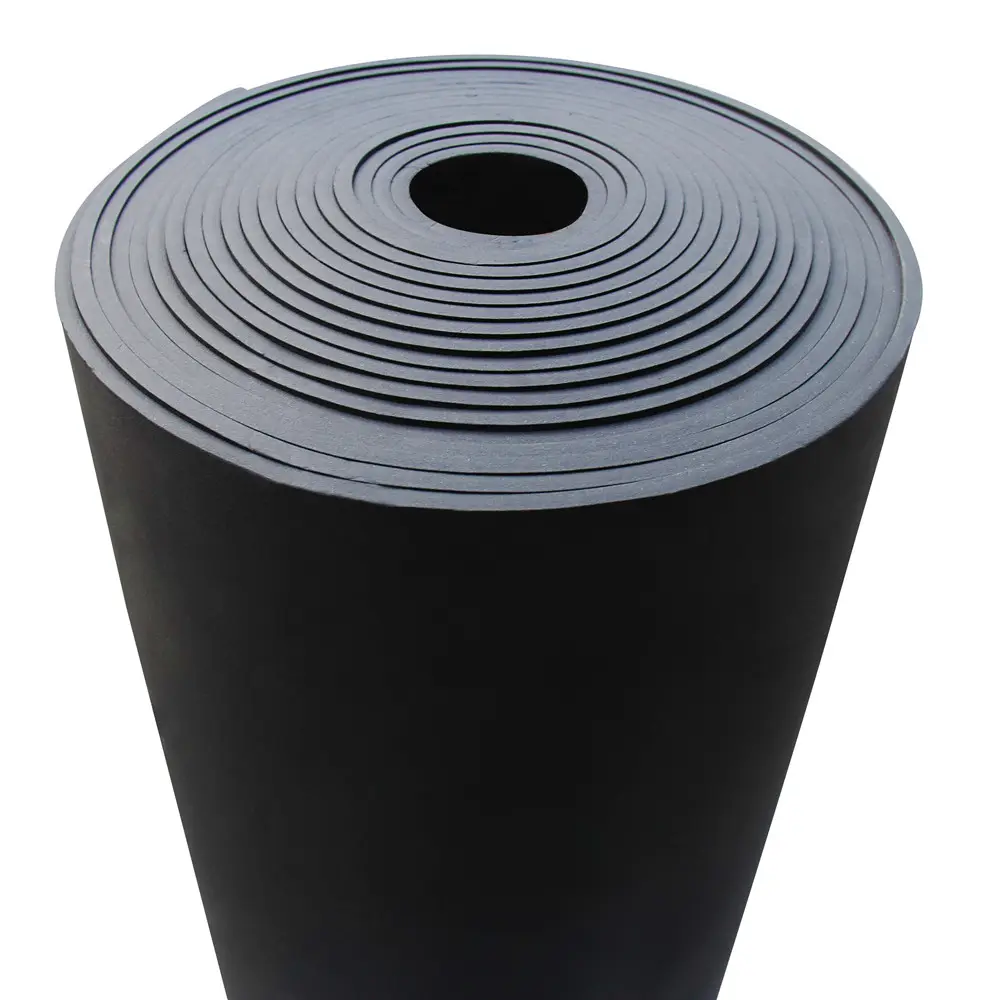 Tấm cao su xốp NBR đen dày 13mm với chất liệu nhựa PVC dính để cách nhiệt dày 50mm