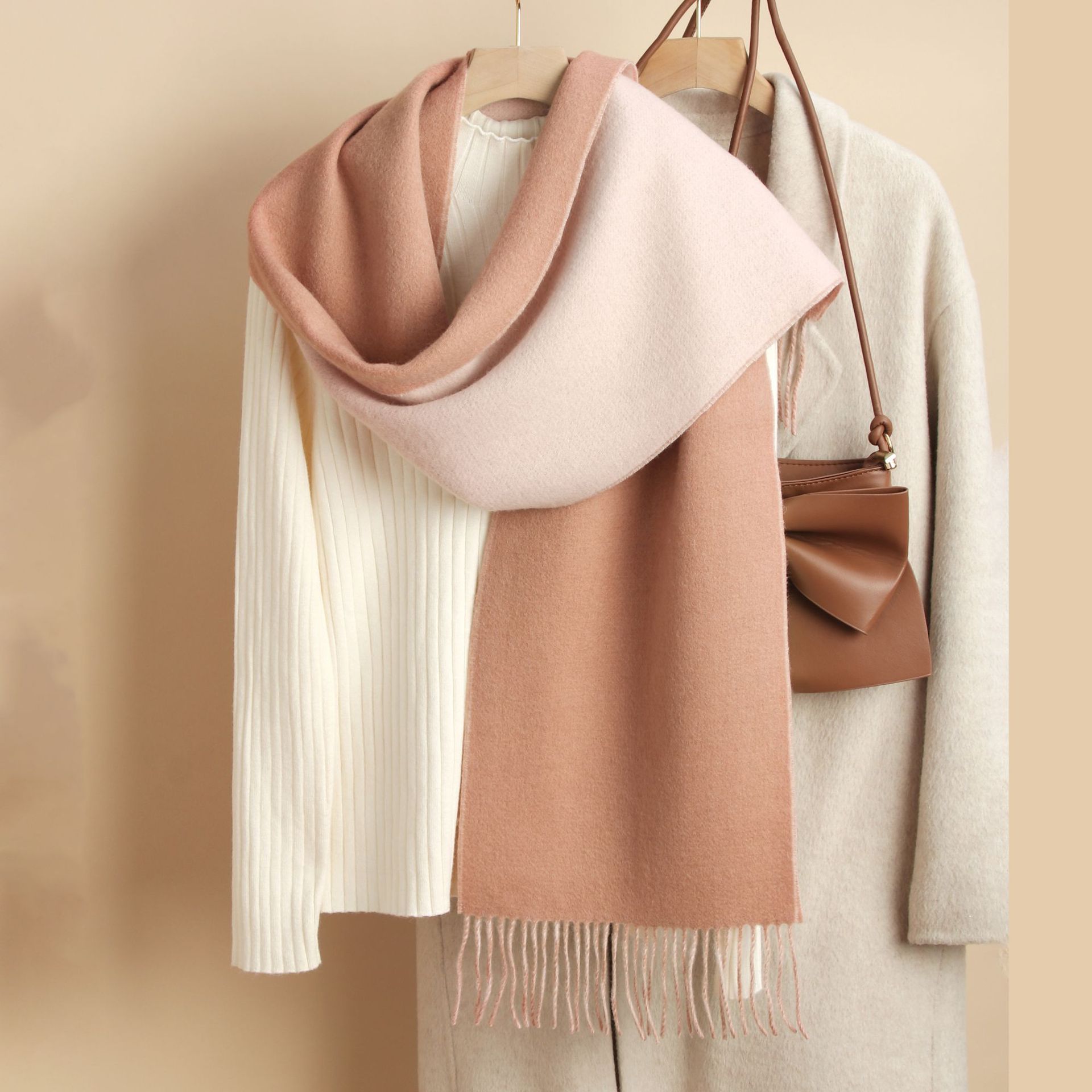 Pink and white