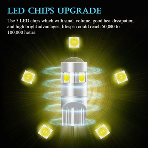Özel kubbe çatı fren Park dönüş sinyali T15 ters lambalar 194 SMD W5W oto ampul Cob 12V 5W canbus araba iç Led ışık T10 Led - Product Image 5