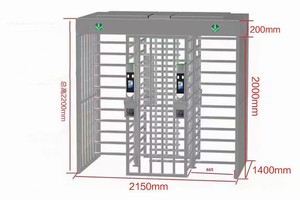 Drehkreuz in voller Höhe in Fabrik qualität mit QR-Code-Leser und biometrischem System für Ticket-Checking-Gates - Product Image 4