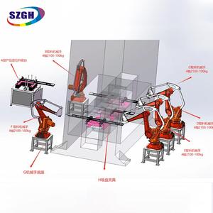 Brazo de Robot para estampado, carga útil de 10KG, carga y descarga de materiales para estampación, automatización de prensa