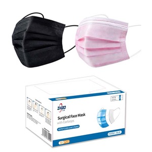 สีชมพู FaceMask ออกแบบใหม่3Ply คุณภาพสูง Facemask โรงงาน ASTM F2100 Level2หน้ากากทางการแพทย์ Facial Mask - Product Image 4
