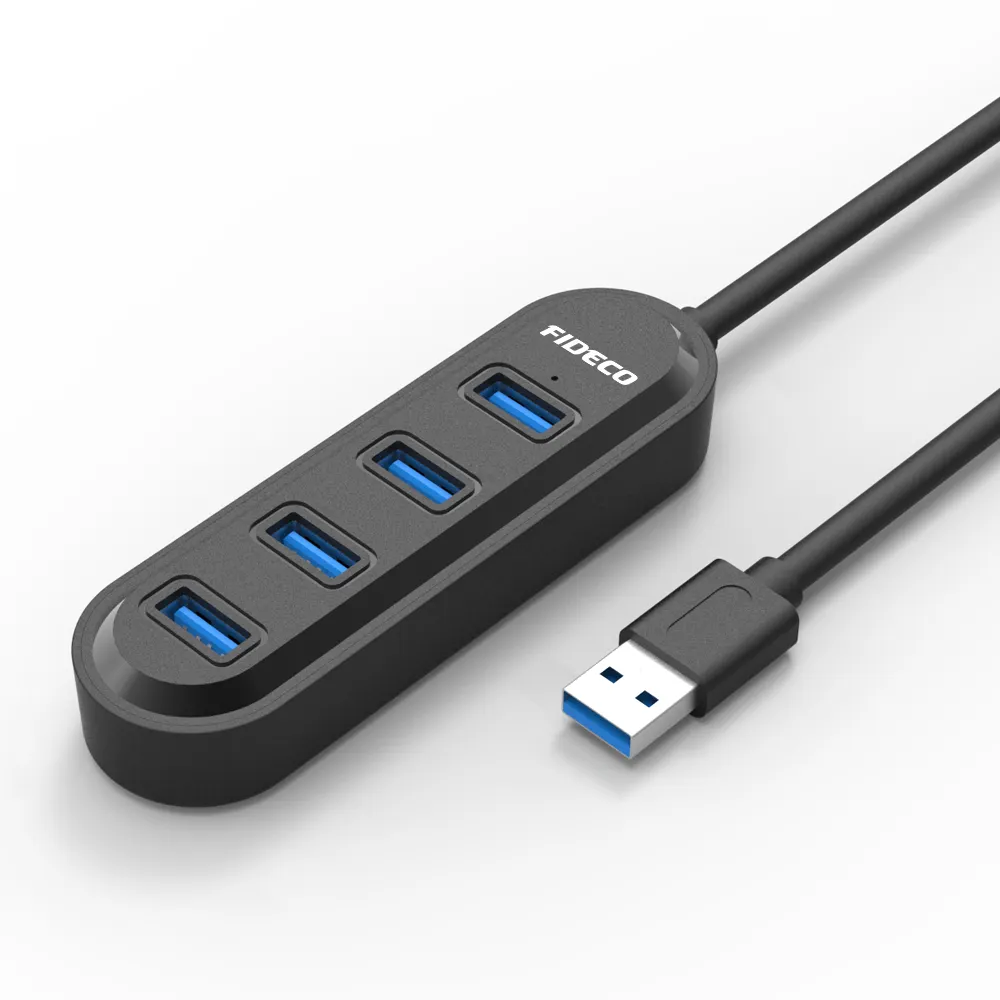 FIDECO factory oem plastic multi usb3.0 hub hub usb a 4 porte