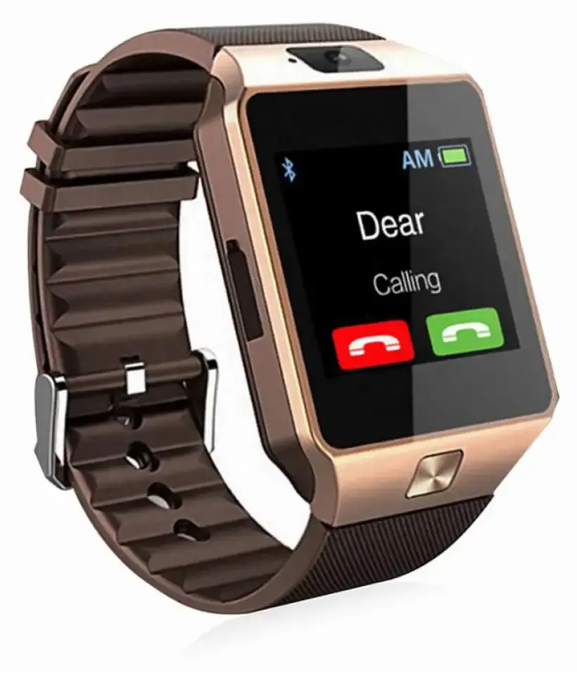 Reloj Inteligente 카메라 SIM 비디오 통화 WiFi 스포츠 추적 Sumsung 안드로이드 휴대 전화를위한 Sim 카드 남자와 Dz09 스마트 시계