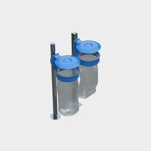 Rust Resistant Modular Design Pole Type Trash Waste Bag Can Bin Storage <strong>Garbage</strong> <strong>Container</strong>