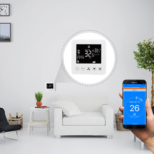 HY08AC умный WiFi кондиционер 2 трубы три скорости ветра термостат программируемый контроллер комнатной температуры ЖК-дисплей сенсорный - Product Image 5