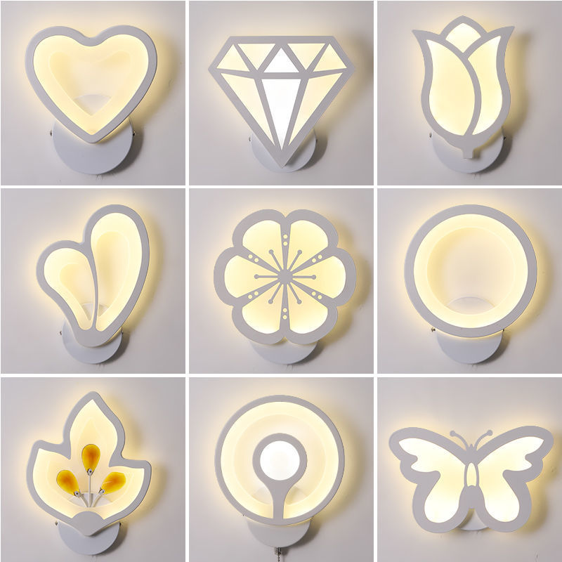 Wandlamp Slaapkamer Woonkamer Achtergrond Wandlampen Modern Minimalistisch Licht Luxe Trap Gangpad Creatie Lamp Wandlamp Bed