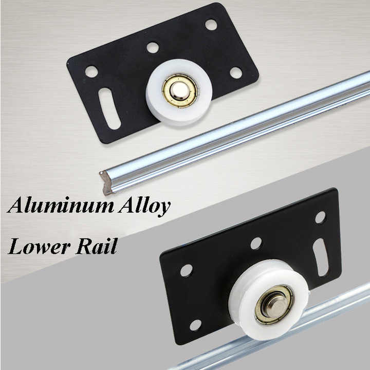 Herrajes para muebles Gabinete Colgador deslizante de nailon Rodillo deslizante Armario Losa Herrajes para puertas Juego de rodillos para puertas correderas