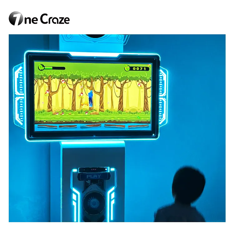 2024 video hiburan mesin semua dalam satu layar interaktif game anak-anak dewasa untuk tempat bermain dalam ruangan