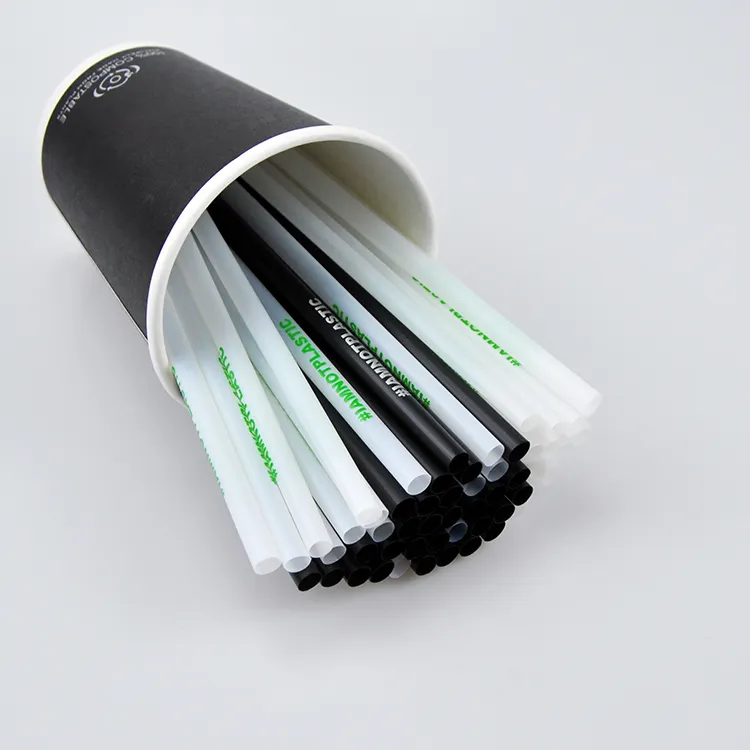 Hot selling drinking juice plastic bubble tea straw wholesale pla straw for sale