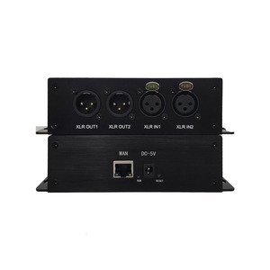 2ch Ethernet Converter Cat6 XLR Audio to Audio Encoder Decoder - Product Image 1