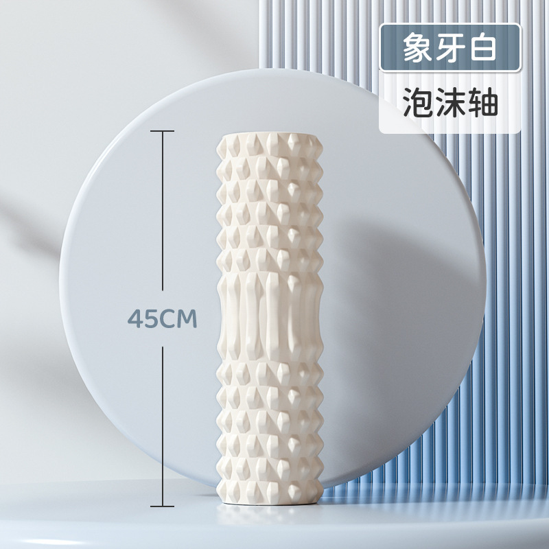 Tige en mousse à pointes ivoire-45 cm