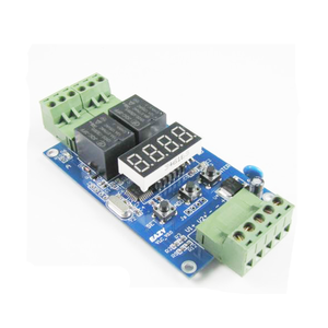 Modulo relè temporizzato programmabile doppio 12V/24V modulo Timer ritardo ciclo scheda PLC 2 controllo rilevamento tensione - Product Image 1