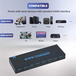 SYONG 4K HDMIマトリックススイッチ4x4 4K30hz HDMIビデオマトリックススイッチスプリッタ4 in 4 Out IRリモコンPS4 PCモニター用 - Product Image 3