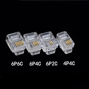 Fabrika toptan Rj11 konektörü Ethernet bağlantıları 6 Pin telefon ağ 4p4c 6p2c 6p4c 6p6c - Product Image 5