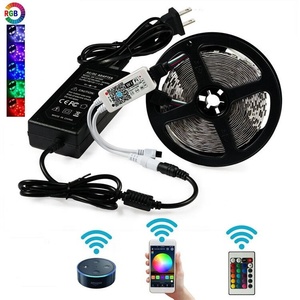 Wifi kablosuz akıllı telefon kontrollü ışık şeridi kiti 300 Leds SMD5050 RGB IP65 su geçirmez LED şerit işık - Product Image 5