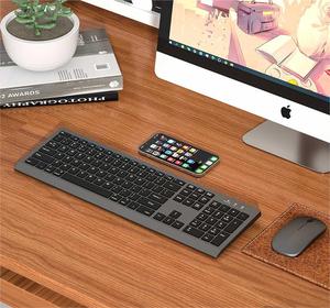 New <strong>Computer</strong> Mini Slim <strong>Wireless</strong> <strong>Keyboard</strong> and Mouse Combo for Office - Product Image 1