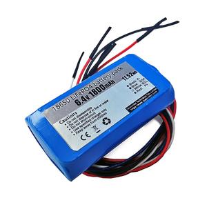 <span class=keywords><strong>2S1P</strong></span> 18650 6V 6.4V 1800毫安时可充电LiFePO4电池组，带SMBus和加热膜，用于机器人便携式电子设备
