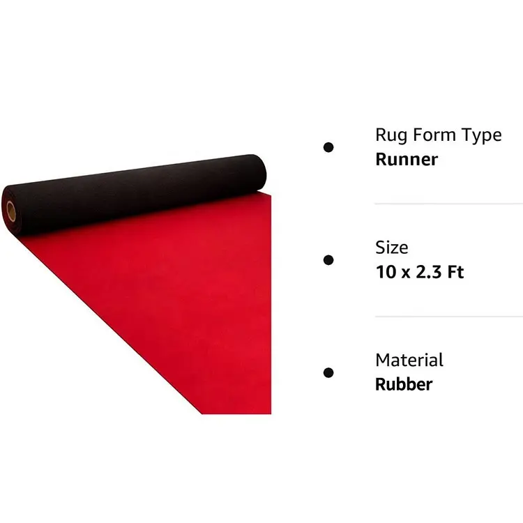 พรมแดงสำหรับงานแต่งงานพรมปูทางเดิน2024 LW จากผู้ผลิตจีน