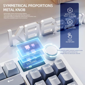 K86 75% 87 tecla tricolor RGB teclador Retroiluminado Gaming macro programable recargable inalámbrico 2,4G PC Teclado mecánico para juegos - Product Image 5