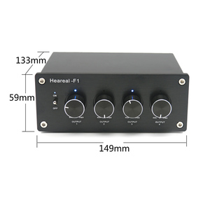 Conmutador de transferencia de Audio sin pérdidas, conmutador de señal estéreo, Selector separador, 1 entrada, 4 salidas
