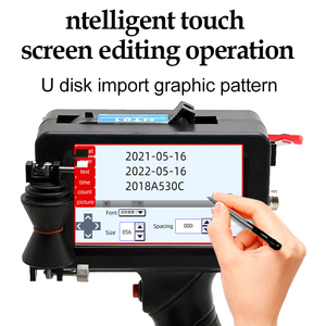 Neuer Zustand Handheld Pipeline Inkjet-Drucker für Stahlrohr kabel Produktions merkmale Datum Chargen nummer Codier maschine - Product Image 3