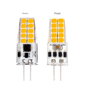 シリコン電球コーンLEDライトG4 G6.35 G8 G9電球G4高Cri80ウォームホワイトG4 3014SMD LED電球AC DC12V - Product Image 3