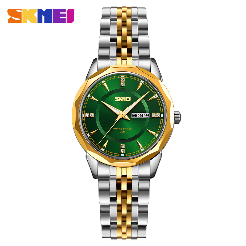 Or/argent/vert -- Taille de dame