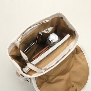 Giản Dị Cổ Điển Vải Unisex Da Ba Lô Xách Tay Sinh Viên Trường Túi Du Lịch Ngoài Trời Vải Người Đàn Ông Của Ba Lô - Product Image 6