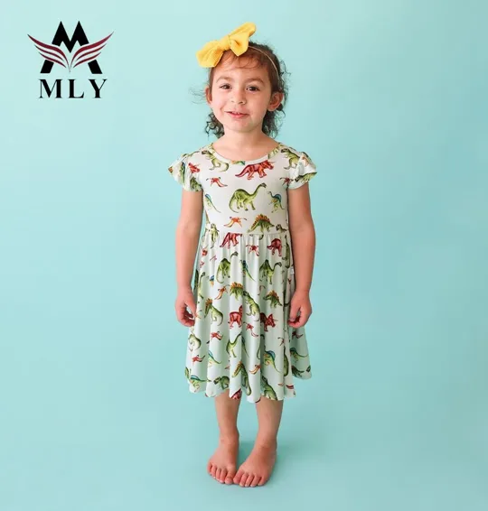 Bañador con logotipo personalizado MLY 2022, traje de baño abierto, bonito Bikini de dos piezas para niños