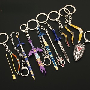 เกม Zelda lightscale Trident มินิ DART SHIELD ดาบอาวุธพวงกุญแจผู้ถือกุญแจโลหะ - Product Image 5