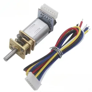 Энкодер GA12 N20, двигатель постоянного тока (DC) 12В (6В, 5В, 3В) миниатюрный, с металлическим редуктором, высоким крутящим моментом, 30-4000 об/мин, 7 импульсов на оборот, с датчиком Холла - Product Image 2