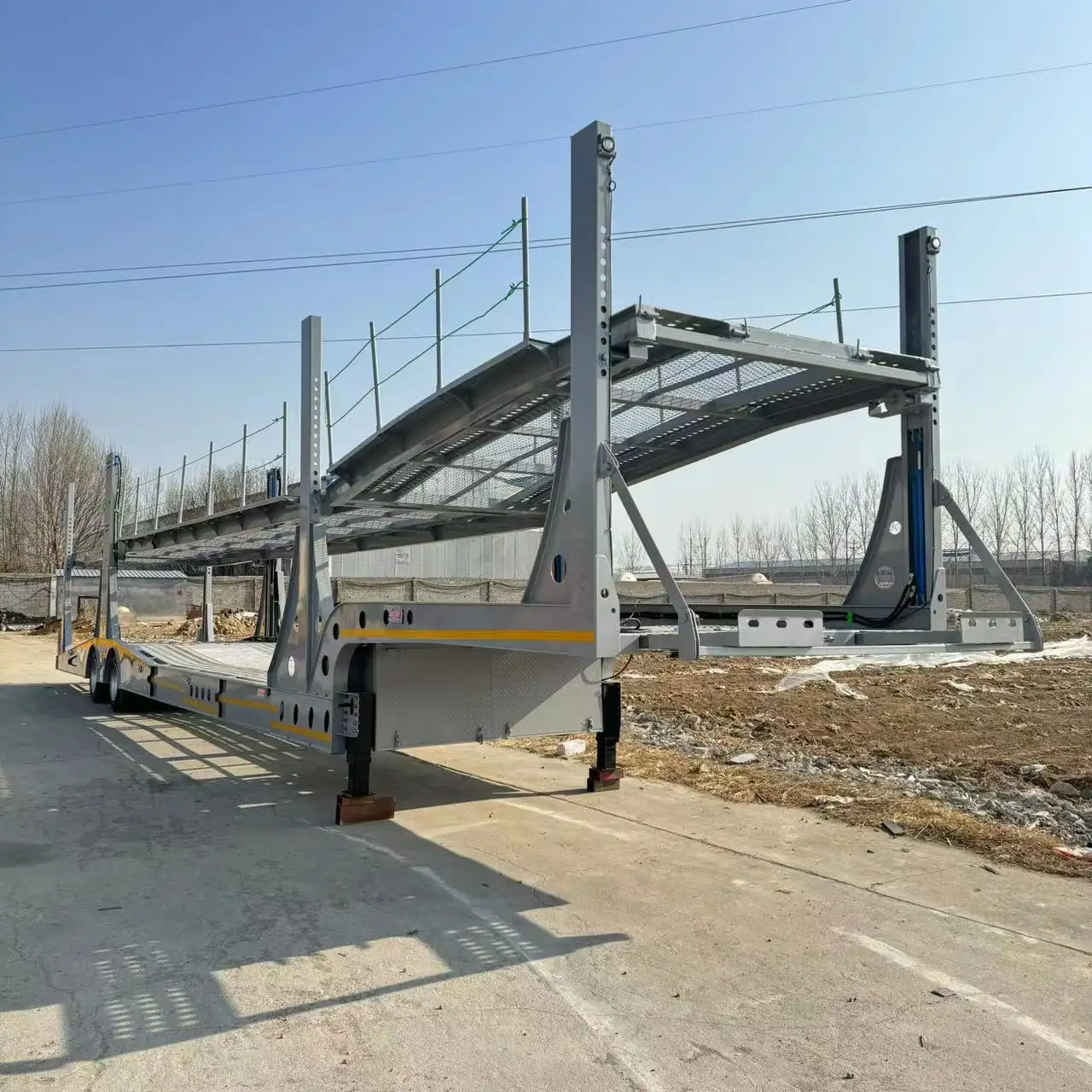 China Fabricación Transporte directo 3 / 6 /8 Car Carrier Truck Car Hauler Trailer para la venta