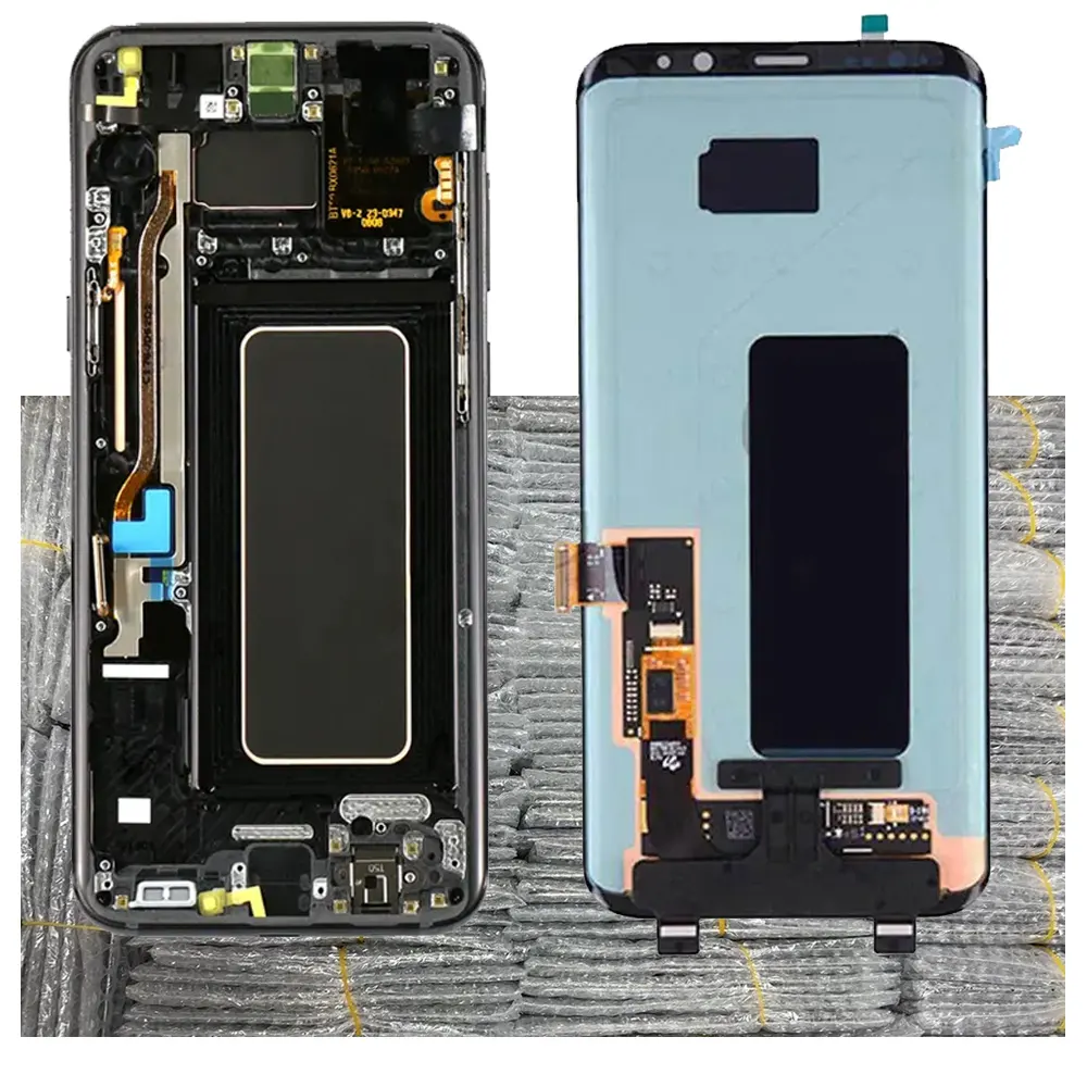 Для Samsung Galaxy S8 Plus G955F G955U заводская цена обрамленные запасные части мобильного телефона дисплей сенсорный экран